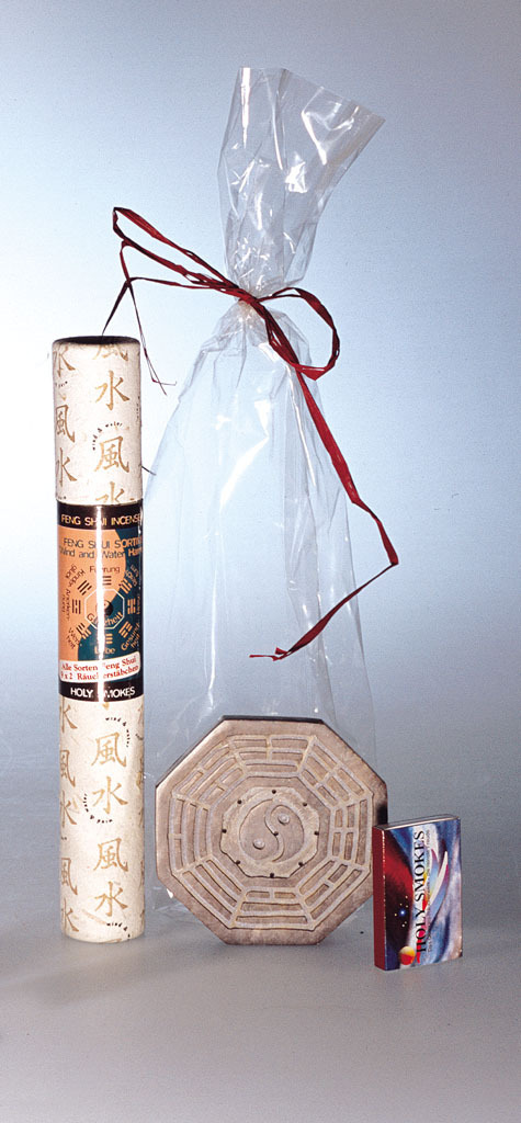 Räucherstäbchen Geschenk-Set Feng-Shui mit Halter aus Speckstein