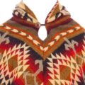 Anden Poncho (Umhang, Überwurf) Alpaka aus Ecuador,,, Dreieck für Frauen.