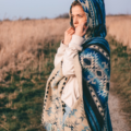 Anden Poncho (Umhang, Überwurf) Alpaka aus Ecuador,,, Unisex, für Männer und Frauen.