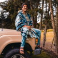 Anden Poncho (Umhang, Überwurf) Alpaka aus Ecuador,,, Unisex, für Männer und Frauen.