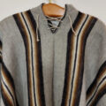 Poncho / Umhang / Überwurf aus 100% Schafwolle, Unisex, Outdoor Poncho, Original Anden-Poncho aus Peru, portofrei in DE