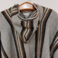 Poncho / Umhang / Überwurf aus 100% Schafwolle, Unisex, Outdoor Poncho, Original Anden-Poncho aus Peru, portofrei in DE